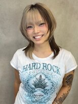 サニー 渋谷(SUNNY) デザインカラー、ウルフカット、レイヤーカット、ケアブリーチ