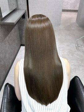 エースヘアー(A.hair) オリーブベージュ/レイヤーカット/高濃度水素髪質改善