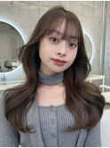 ☆グレージュカラー くびれヘア 顔まわりカット☆