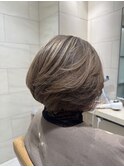 パーマでワンカールレイヤーボブ