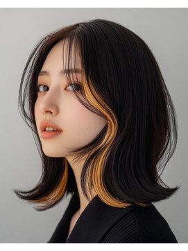ジータヘアデザイン 立会川店(GHITA hair design) クールに外ハネインナーカラー