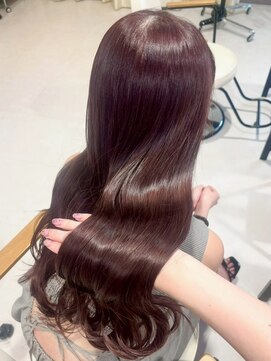 アモレット 天文館店(amoretto) 透明感カラー ピンクブラウン 20代 韓国ヘア 顔周りレイヤー