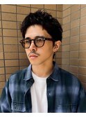 大人男子のショートニュアンスパーマ