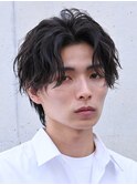 銀座シャドウパーマニュアンスパーマツーブロックメンズパーマ