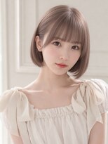 ユーフォリア エヌ 池袋サンシャイン通り店(Euphoria +n)&nbsp;ハイトーンボブ耳掛けサイドバングアイドル前髪