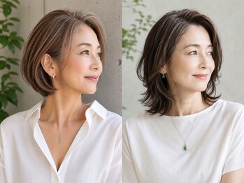 グート ヘアーラボ(gut HAIR LABO)の写真/【大人女性の髪悩みに】話題の白髪ぼかし＆白髪染め。頭皮を労わりながらお悩みに寄り添う実力派サロン