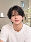 メンズヘア　シースルーマッシュ　ナチュラルヘア　韓国ヘア