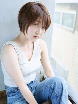 バース(BIRTH) 天神【BIRTH】丸みショートボブ×ナチュラルブラウン　2