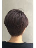 ピンク系ショートヘア