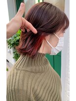 プチメゾントウキョウ(Petit Maison Tokyo)&nbsp;イヤリングカラー_ピンクカラー_くびれボブ