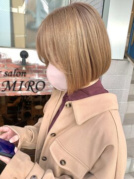 ヘアサロン ミロ(Hair Salon MIRO) ハイトーン×ミニボブ
