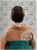 卒業式ショートヘアセット・袴着付け