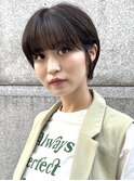 前髪×マッシュショート×アッシュブラウン【横浜ショート】