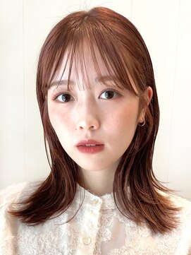 ガーデン ムサシコスギ(GARDEN MUSASHIKOSUGI) シースルーバング/鎖骨ではねるストレートミディアム/外ハネ