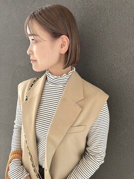 イロ プラス 南田宮店(iro+) 【nobuyo】milktea beige × minibob