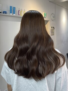 ブレンド 渋谷(BLend) マチルダボブ前髪ハイライトグレージュ