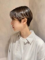 フェイス 石川町 (FACE)&nbsp;くびれヘア×ハンサムショート×前髪なし×30代×40代