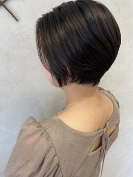 ショート/大人ショート/ツヤ髪/小顔ヘア/大人女性/透明感/平塚