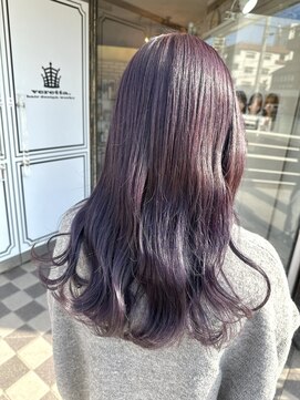 ベレッタ ネヤガワ(veretta. neyagawa) ラベンダーカラー/韓国っぽヘア/ロングヘア/透明感カラー/夏ヘア