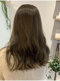 大串弥生◎ブリーチなし オリーブベージュ