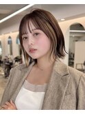 ボブ/インナーカラー/ショート/20代30代40代