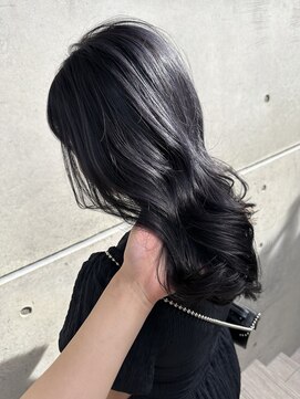 ロンドルピナス 小倉(Lond Lupinus) ミディアムヘア暗めカラー/デザインカラー/フェイスフレーミング