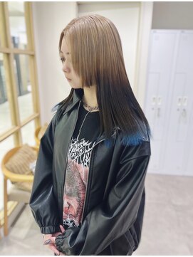 チェレ ロッソ 金剛店(Chere rosso) エンドカラー・狐カラー・裾カラー・デザインカラー・ベージュ