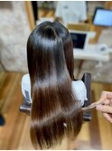 【髪質改善】縮毛矯正でサラツヤストレート☆