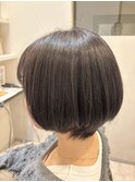 #グレーバイオレット#ブリーチメッシュ