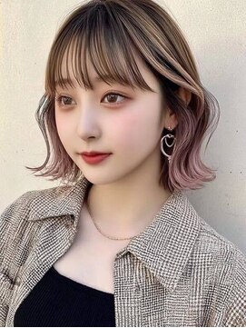 ネハス 名古屋栄店(nehus.) インナーカラー/ブリーチカラー/レイヤーカット/ダブルカラー