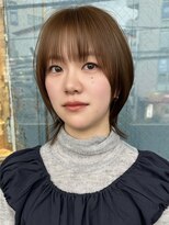 ボコカ(bococa) 大人女性韓国マッシュウルフブリーチなしオリーブ