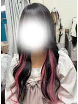 アロハ(ALOHA)&nbsp;黒髪長さだし&インナーエクステ