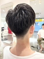 ラルーナアレックス 明石店(la luna alex)&nbsp;【大人の2ブロックマッシュ。清潔感際立つフェードショート