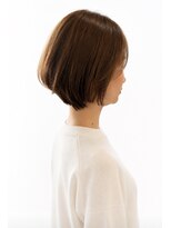 ボンド(hair salon bonD)&nbsp;ショートボブ×白髪ぼかしハイライト：ミルクティーベージュ