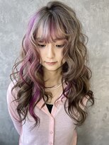 シーエス メイド バイ シャチュー 沖縄店(CS made by SHACHU)&nbsp;ミルクティーグレージュ×ピンク