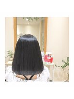 ナノハナ&nbsp;鹿沼で唯一本格ヘッドスパが出来る美容室　シンプルボブ