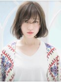 大人かわいい　シアーな質感の小顔ボブ［Belle原宿］