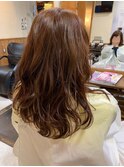ロングレイヤー×ブラウン