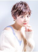 【石田勇士郎】アッシュブラウン毛先パーママニッシュショート