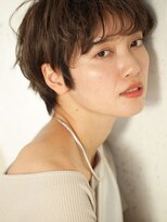 エルロンバイマフェ(AILERON by mahae) 大人ガーリー×シースルー前髪×オン眉ショート×ボブショート