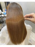 艶カラー 透明感カラー ミルクティーベージュ モテカラー中島