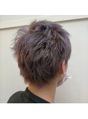 #メンズカット#パープルカラー