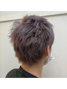 イヴァン アンド リズ 奈良店(IVAn ＆ LIZ) #メンズカット#パープルカラー