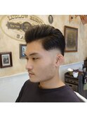 【LUDLOW BLUNT】石山直人 クラシカルバーバーヘア 七三分け