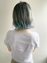 エル セルカ 高田馬場(el CERCA)&nbsp;外国人風ペールグリーンカラー×MIX裾カラー【elCERCA高田馬場】