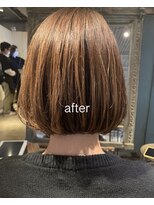 髪質改善と縮毛矯正の専門店 サンティエ(scintiller)&nbsp;似合わせボブ　20代　30代　サンティエ鹿児島美容室