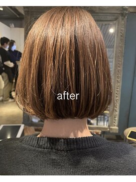 髪質改善と縮毛矯正の専門店 サンティエ(scintiller) 似合わせボブ　20代　30代　サンティエ鹿児島美容室
