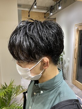 クオル 立川(QOL) ビジネスショート ナチュラル ニュアンス シークレットパーマ