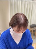 艶髪!柔らかいピンクベージュカラー
