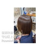 髪質改善☆うるツヤ髪☆ミディアムボブ☆耳掛け小顔☆若見え